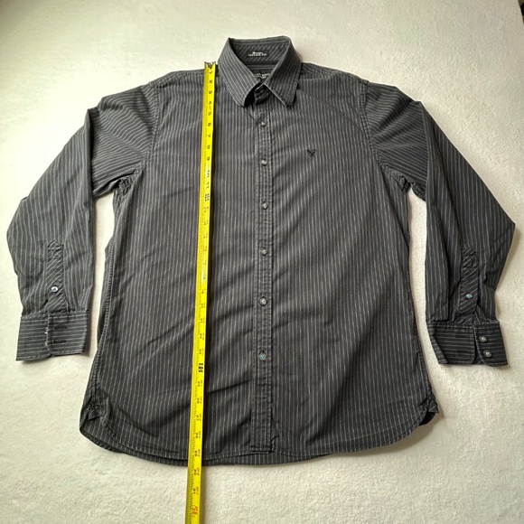 American Eagle Outfitters Longsleeve Mens Shirt Button Up Large Gray - Picture 9 of 14